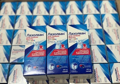 Siro ho Nga Lazolvan trị ho, long đờm, 100ml Siro ho Nga Lazolvan trị ho, long đờm, 100ml