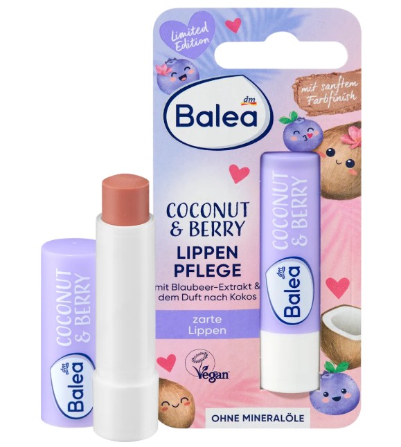 Son dưỡng Balea Lippenpflege Coconut & Berry, 4,8 g Son dưỡng Balea Lippenpflege Coconut & Berry, 4,8 g