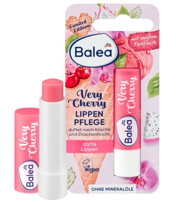 Son dưỡng Balea Lippenpflege Very Cherry, 4,8 g Son dưỡng Balea Lippenpflege Very Cherry, 4,8 g