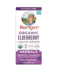 Tăng đề kháng hữu cơ Maryruth's Organic Elderberry Liquid Drops, 30ml