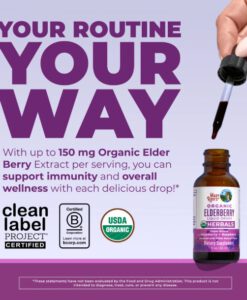 Tăng đề kháng hữu cơ Maryruth's Organic Elderberry Liquid Drops, 30ml