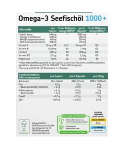 Viên nang dầu cá altapharma Omega-3 Seefischöl 1000+, 60 viên