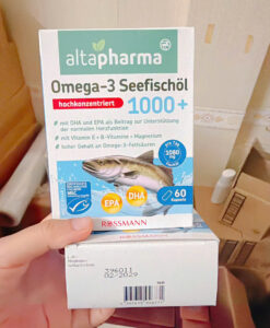 Viên nang dầu cá altapharma Omega-3 Seefischöl 1000+, 60 viên