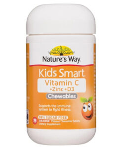 Viên nhai Nature's Way Kids Smart Vitamin C + Zinc + D3 tăng đề kháng cho trẻ em từ 2 tuổi, 75 viên