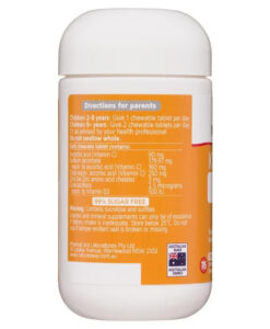 Viên nhai Nature's Way Kids Smart Vitamin C + Zinc + D3 tăng đề kháng cho trẻ em từ 2 tuổi, 75 viên