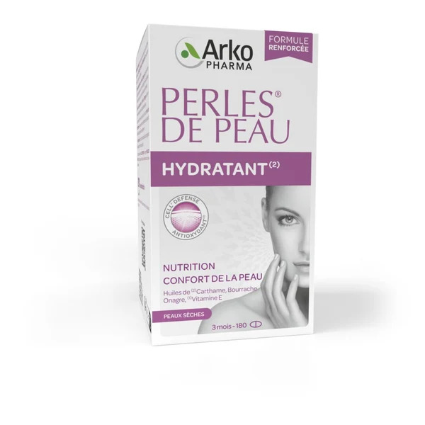 Viên uống ArkoPharma Perles de Peau Hydratant cấp ẩm, làm đẹp da, 180 viên Viên uống ArkoPharma Perles de Peau Hydratant cấp ẩm, làm đẹp da, 180 viên