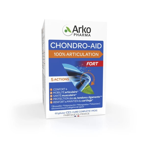 Viên uống bổ khớp Arkopharma Chondro-Aid 100% Articulation, set 3 lọ x 60 viên Viên uống bổ khớp Arkopharma Chondro-Aid 100% Articulation, set 3 lọ x 60 viên