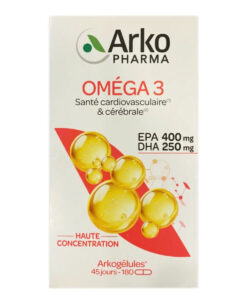 Viên uống dầu cá Arkopharma Omega-3 Arkogélules, 180+60 viên