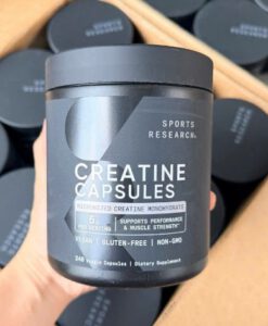 Viên uống Sports Research Creatine Monohydrate 5 grams hỗ trợ tăng cơ, 240 viên