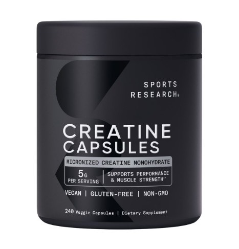 Viên uống Sports Research Creatine Monohydrate 5 grams hỗ trợ tăng cơ, 240 viên Viên uống Sports Research Creatine Monohydrate 5 grams hỗ trợ tăng cơ, 240 viên