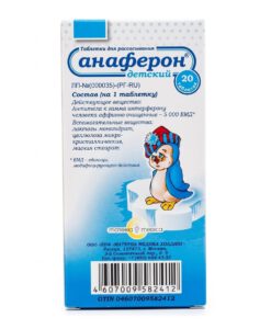 Viên uống tăng đề kháng Anaferon chim cánh cụt Nga, 20 viên