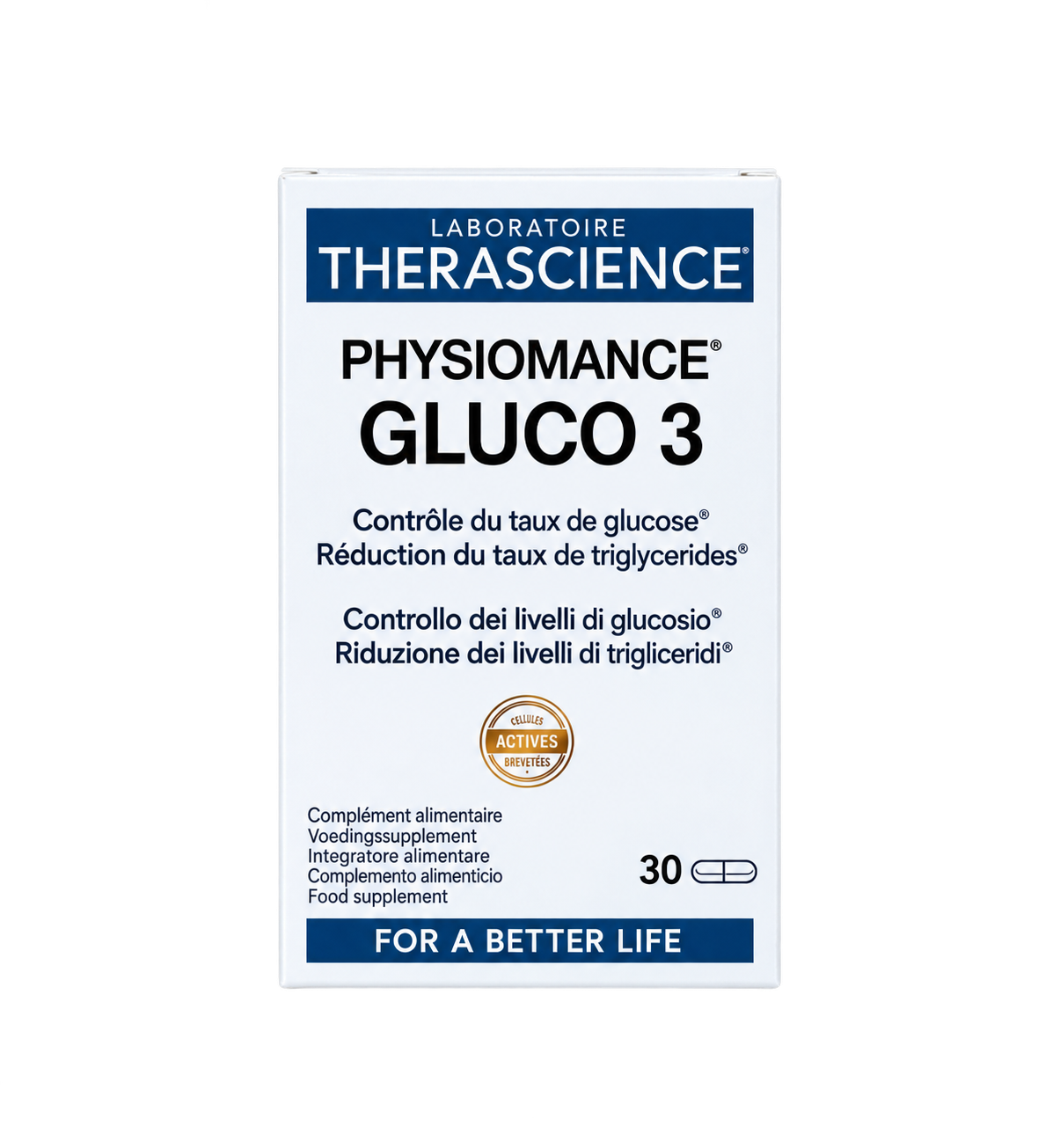Viên uống Therascience Physiomance Gluco 3 hỗ trợ ổn định đường huyết, 30 viên Viên uống Therascience Physiomance Gluco 3 hỗ trợ ổn định đường huyết, 30 viên