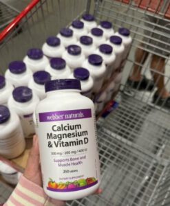 Viên uống Webber Naturals Calcium, Magnesium + Vitamin D, 250 viên {Úc}