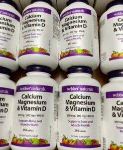Viên uống Webber Naturals Calcium, Magnesium + Vitamin D, 250 viên {Úc}