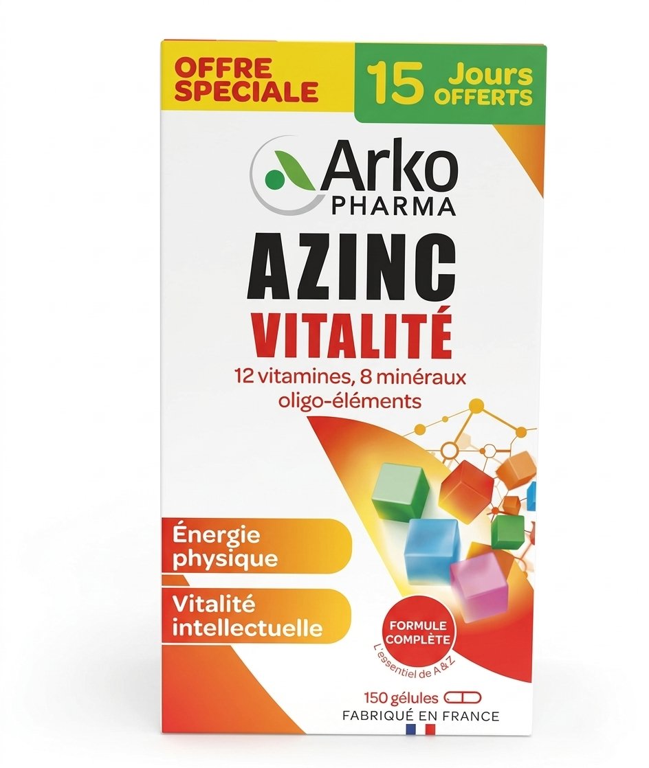 Vitamin tổng hợp Arkopharma Azinc Vitalité, 150 viên Vitamin tổng hợp Arkopharma Azinc Vitalité, 150 viên