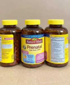Vitamin tổng hợp cho bà bầu Nature Made Prenatal Multivitamin Folic Acid + DHA, 150 viên