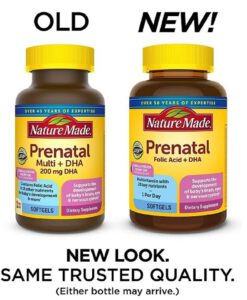 Vitamin tổng hợp cho bà bầu Nature Made Prenatal Multivitamin Folic Acid + DHA, 150 viên