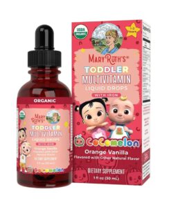 Vitamin tổng hợp MaryRuth's Toddler Multivitamin Liquid Drops With Iron cho trẻ từ 1-3 tuổi, 30ml