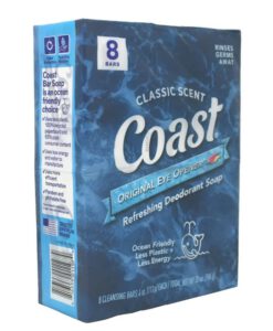 Xà phòng Coast Classic Scent Refreshing Deodorant Soap, set 8 bánh x 113g