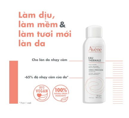 Xịt khoáng Avene Eau Thermale Thermal Spring Water, 150ml Xịt khoáng Avene Eau Thermale Thermal Spring Water, 150ml