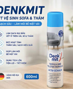 Xịt vệ sinh ghế sofa nỉ, thảm sàn Denkmit Teppich & Polsterreiniger mit Aktivschaum, 600ml