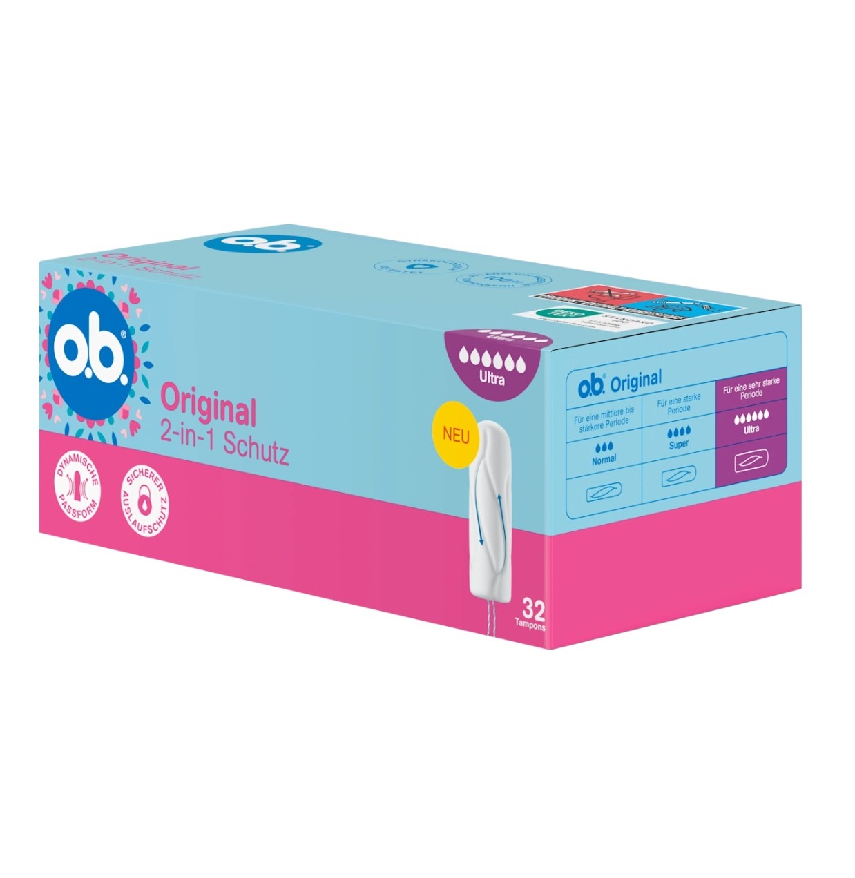 Băng vệ sinh Tampon o.b. Original Ultra, 32 chiếc Băng vệ sinh Tampon o.b. Original Ultra, 32 chiếc