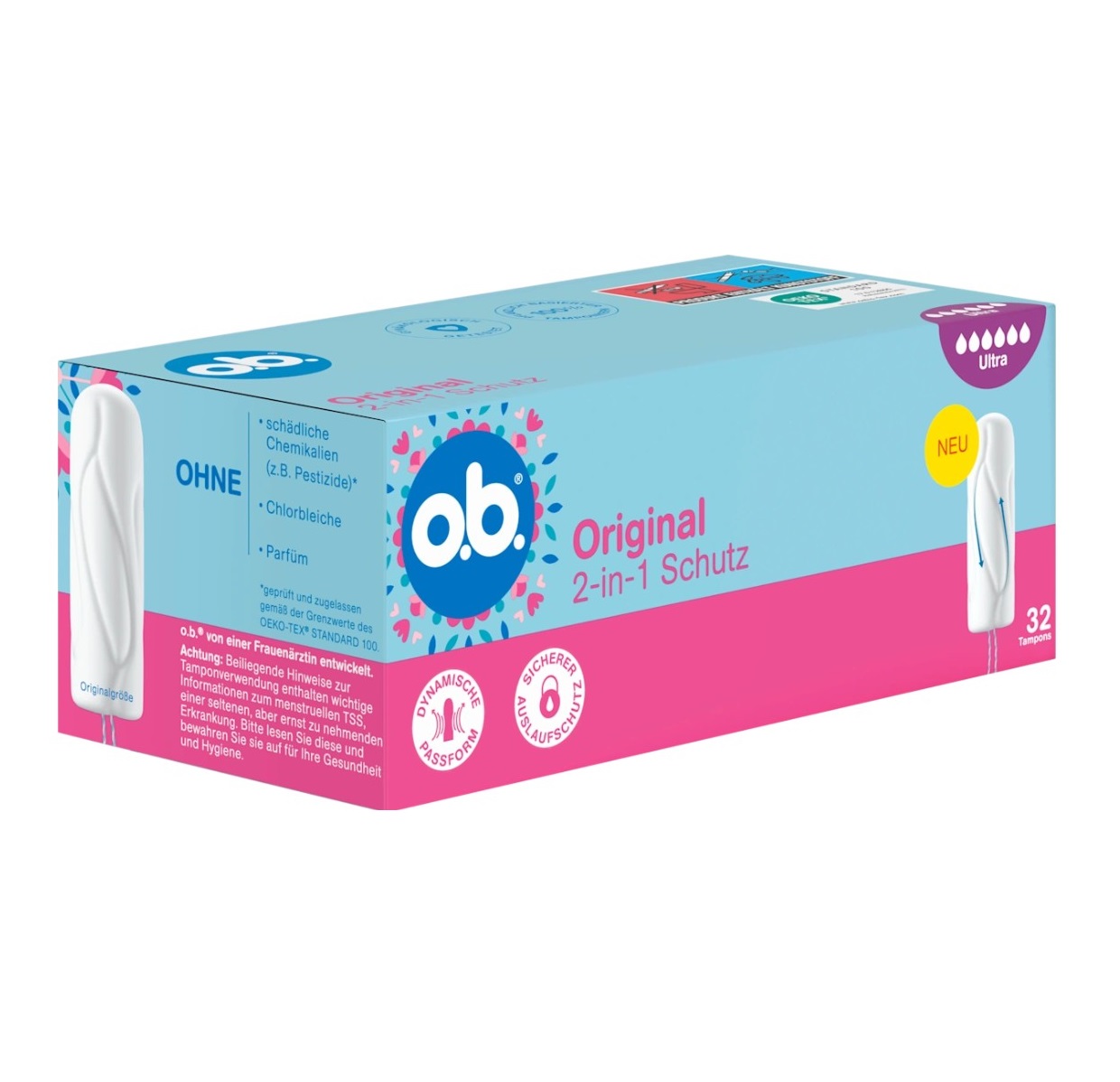 Băng vệ sinh Tampon o.b. Original Ultra, 32 chiếc Băng vệ sinh Tampon o.b. Original Ultra, 32 chiếc