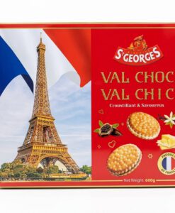 Bánh quy kẹp kem socola và vani St Georges Val Chic & Val Choc, 600g {Đỏ trơn}