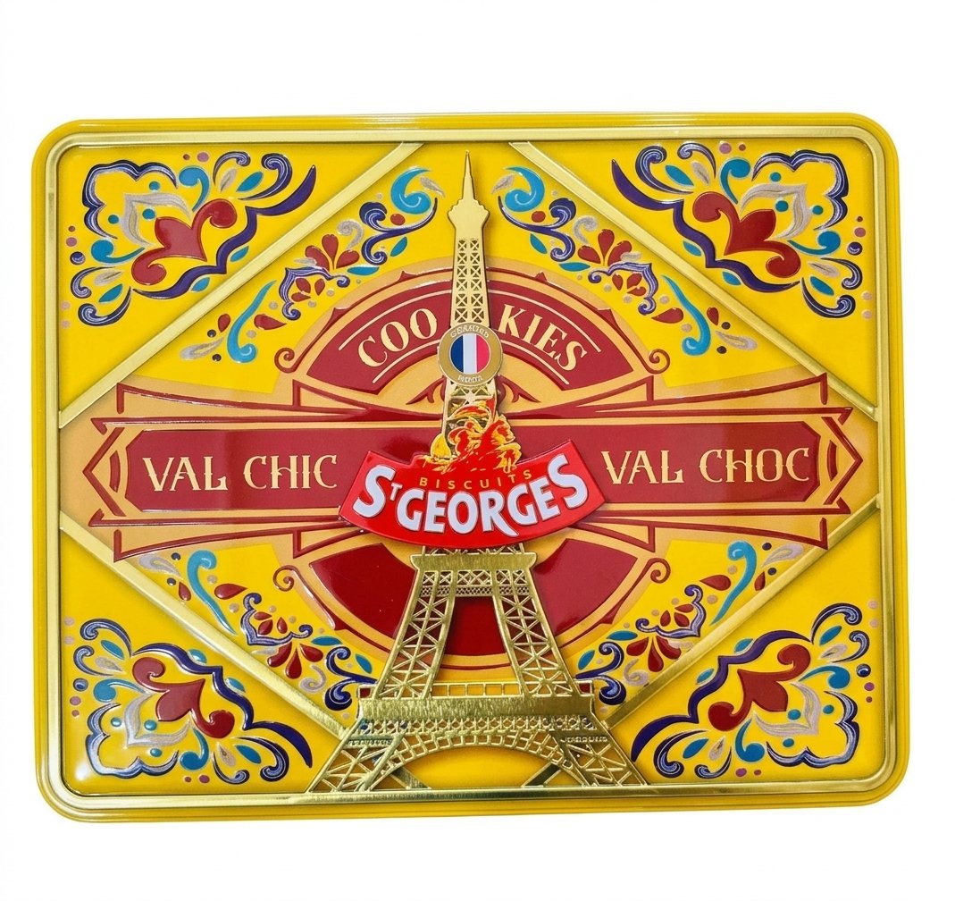 Bánh quy kẹp kem socola và vani St Georges Val Chic & Val Choc, 600g {Vàng} Bánh quy kẹp kem socola và vani St Georges Val Chic & Val Choc, 600g {Vàng}