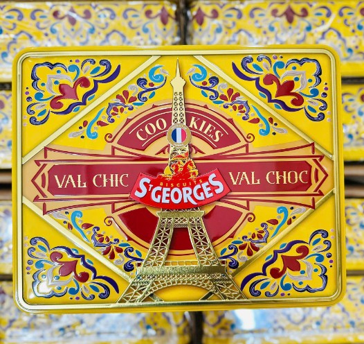 Bánh quy kẹp kem socola và vani St Georges Val Chic & Val Choc, 600g {Vàng} Bánh quy kẹp kem socola và vani St Georges Val Chic & Val Choc, 600g {Vàng}