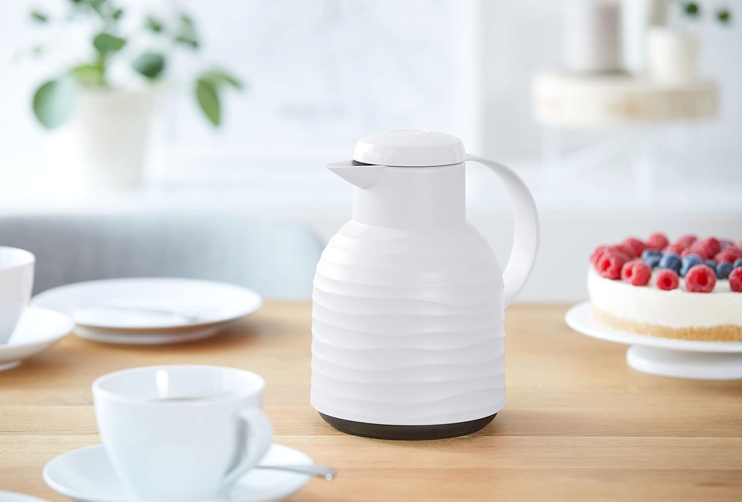 Bình giữ nhiệt EMSA Samba Wave White 1 lít, 1 cái Bình giữ nhiệt EMSA Samba Wave White 1 lít, 1 cái