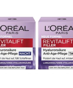 Bộ kem dưỡng da ngày đêm Loreal Revitalift Filler chống lão hóa, giảm nhăn, 2x50ml