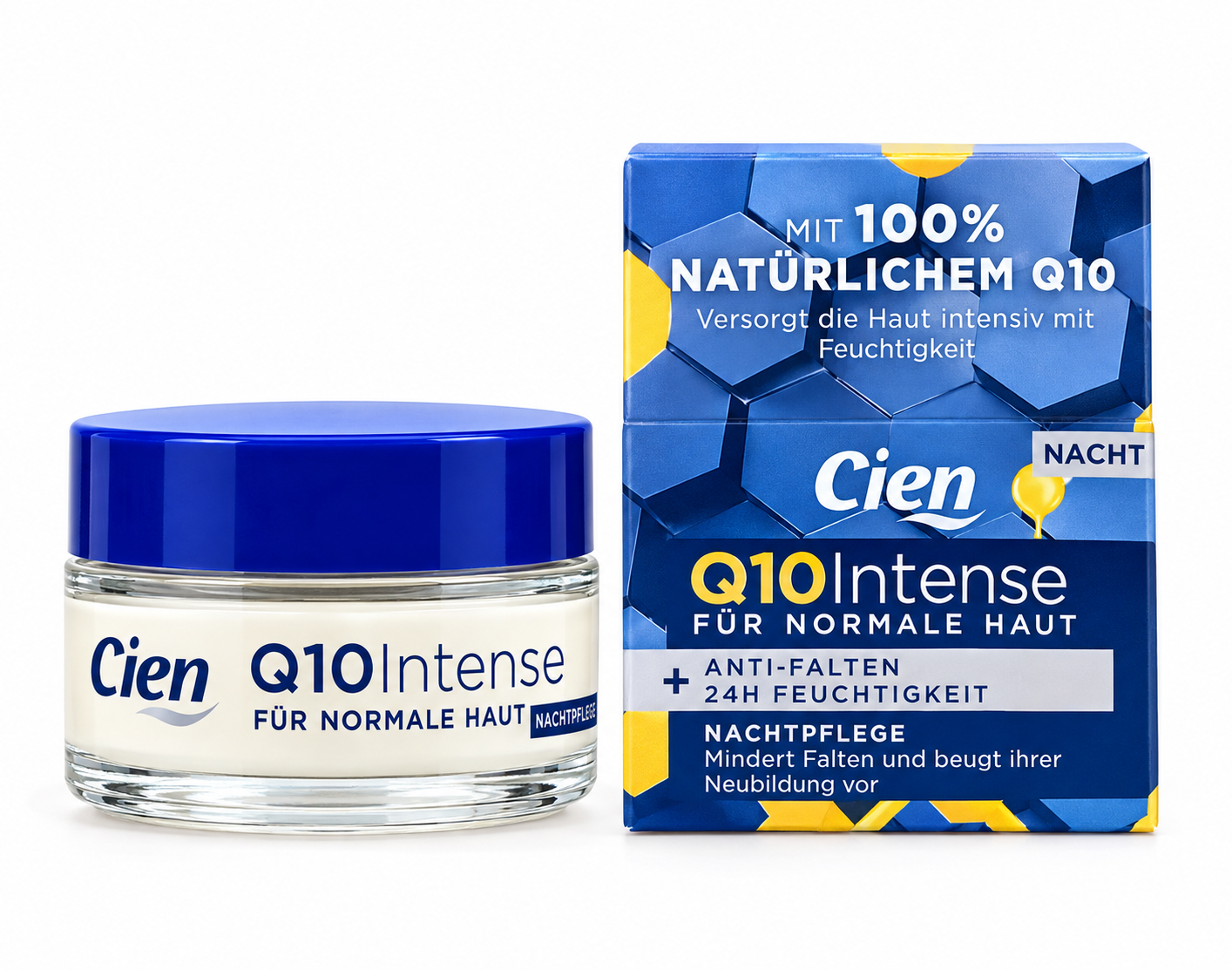 Bộ kem dưỡng ngày đêm Cien Q10 Intense chống lão hóa, giảm nếp nhăn, 2x50ml {Đức} Bộ kem dưỡng ngày đêm Cien Q10 Intense chống lão hóa, giảm nếp nhăn, 2x50ml {Đức}