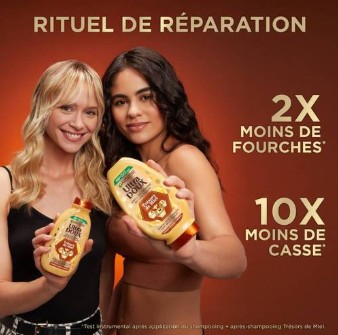 Cặp gội xả Garnier Ultra Doux Trésors de Miel phục hồi tóc hư tổn, gãy rụng, 250+200ml Cặp gội xả Garnier Ultra Doux Trésors de Miel phục hồi tóc hư tổn, gãy rụng, 250+200ml