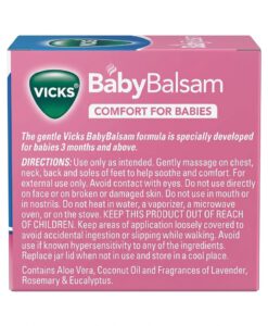 Dầu bôi ấm ngực VICKS Baby Balsam Comfort For Babies, 50g