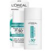 Kem chống nắng Loreal Bright Reveal Fluide Anti-UV LSF 50+ Niacinamide làm sáng da, mờ thâm nám, 50ml