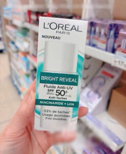 Kem chống nắng Loreal Bright Reveal Fluide Anti-UV LSF 50+ Niacinamide làm sáng da, mờ thâm nám, 50ml
