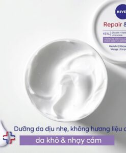 Kem dưỡng ẩm Nivea Repair & Care Sensible cho da khô và nhạy cảm, 400ml