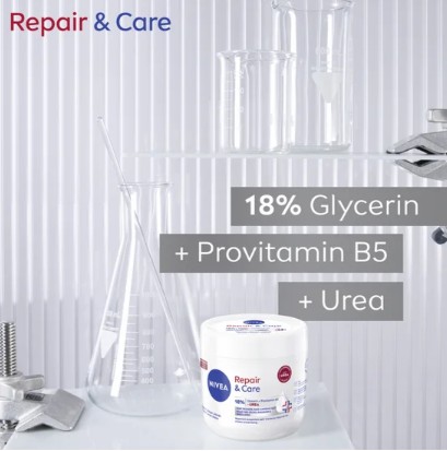 Kem dưỡng ẩm Nivea Repair & Care UREA cho da rất khô, 400ml Kem dưỡng ẩm Nivea Repair & Care UREA cho da rất khô, 400ml