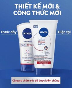 Kem dưỡng tay NIVEA Handcreme Repair & Care phục hồi da, 75ml