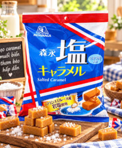 Kẹo caramen muối Morinaga Nhật, 83g