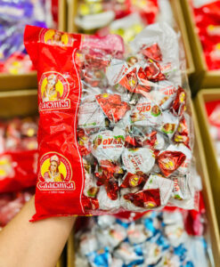 Kẹo Chudo Đỏ Nga Malenkoye Socola nhân kem sữa hạt phỉ, 500g