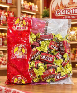 Kẹo Cten Đỏ Nga socola nhân caramen đậu phộng, 500g