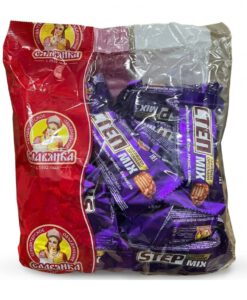 Kẹo Cten Tím Nga socola nhân caramen hạnh nhân, 500g