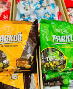 Kẹo Parkur Xanh Nga socola nhân caramen hạt phỉ, 500g