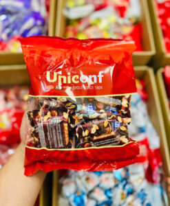 Kẹo socola Uniconf nhân caramen hạt phỉ đậu phộng , 500g