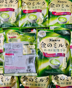 Kẹo trà xanh sữa Nhật Kanro Premium Matcha Tea & Milk Candy, 70g