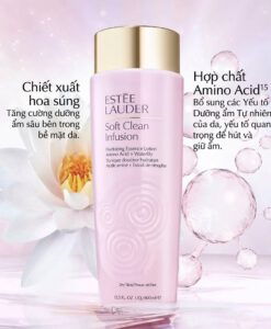 Nước hoa hồng Estee Lauder Soft Clean Infusion Hydrating Essence Lotion cho da khô và nhạy cảm, 400ml