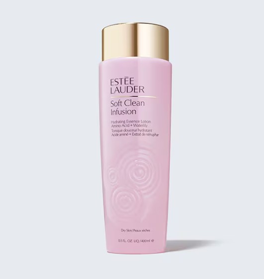 Nước hoa hồng Estee Lauder Soft Clean Infusion Hydrating Essence Lotion cho da khô và nhạy cảm, 400ml Nước hoa hồng Estee Lauder Soft Clean Infusion Hydrating Essence Lotion cho da khô và nhạy cảm, 400ml