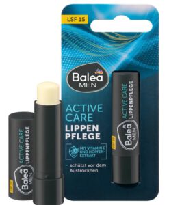 Son dưỡng nam Balea Men Lippenpflege Active Care LSF 15, 4,8 g